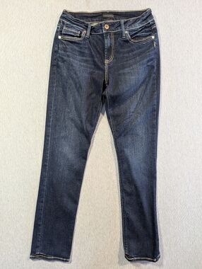 Silver Jeans Avery Straight Women's 30 X 32 Dark Wash Blue